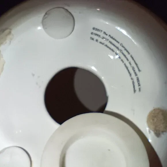 Pokemon Pokeball: Ceramic Coin Bank 7" Diameter with Stopper - Picture 8 of 9